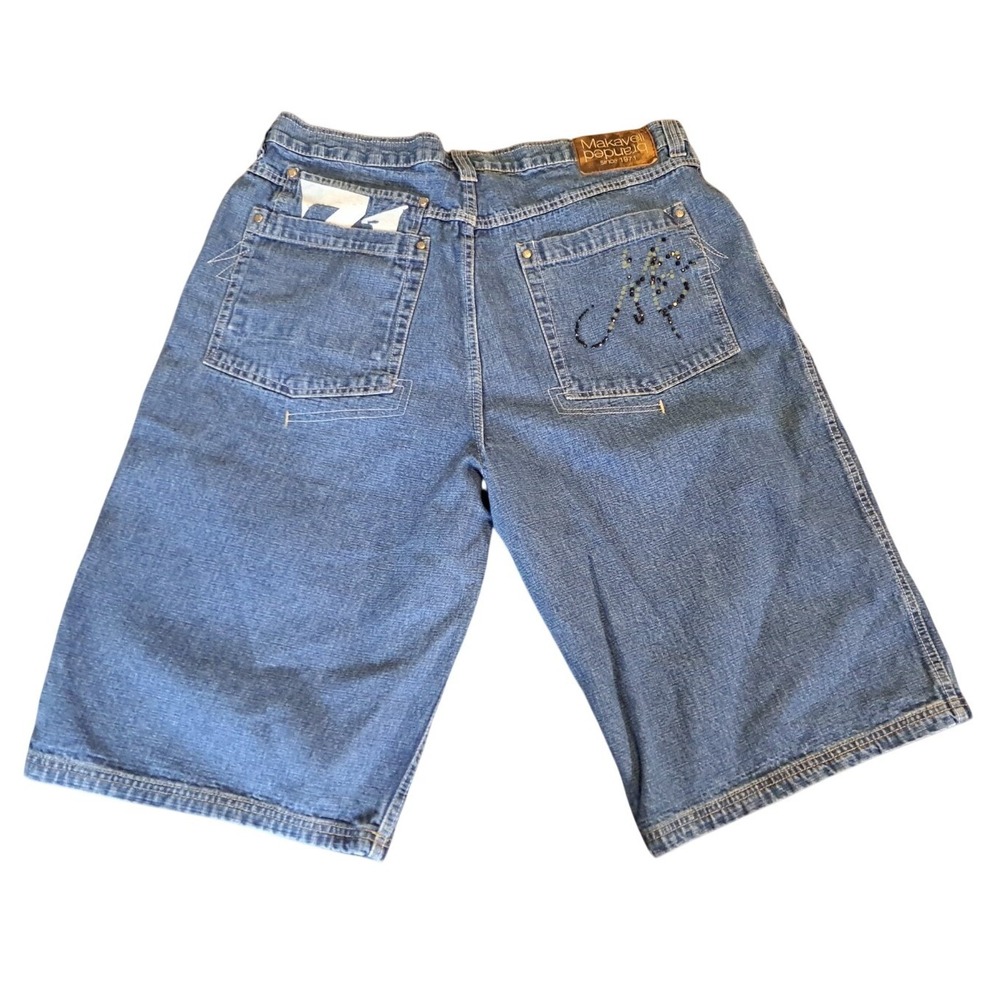 Makaveli Branded Jean Shorts 2PAC Tupac Shakur - Men's Size 40 - Good Condition